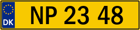 Trailer License Plate